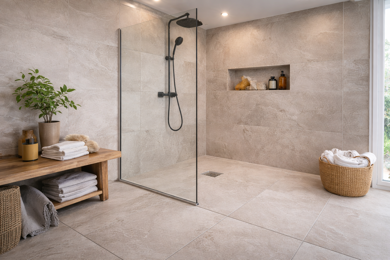 DOUCHE A LITALIENNE | harmony carrelage Réalisation douche italienne à Colmar Riedisheim